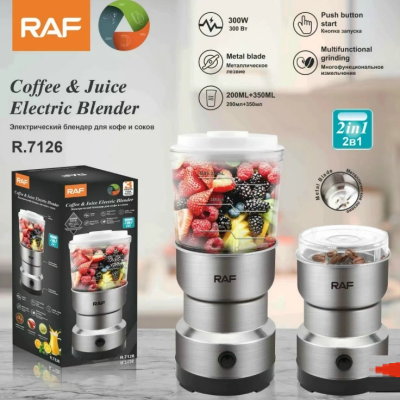 RAF R-7126 (2 In 1) Mini Blender, Spices Grinder – 300W_PUSHOPPER