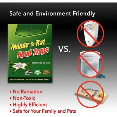 Mouse Glue Boards Strongly Adhesive Rat Traps Mice Traps Sticky Boards Pest Snare Catcher Pad For Home Office Garden Cockroach_PUSHOPPER