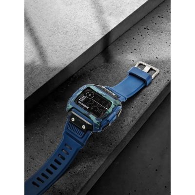 Waterproof Multifunction Electronic Watch Square Retro Resin Strap_PUSHOPPER