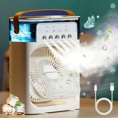 Portable Air Conditioner Big Humidifier Fan Household Small Air Cooler Portable 3 Speed ​​Fan PUSHOPPER