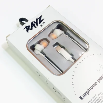 STEREO EARPHONE - TYPE - C RAYZ BY ZM PLASTIC BODY_PUSHOPPER