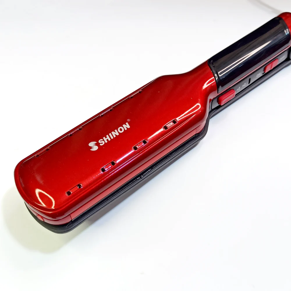 SHINON 8089 Sh-8089 2 in 1 Professional Ceramic Hair Straightener & Curler heavy duty result_PUSHOPPER