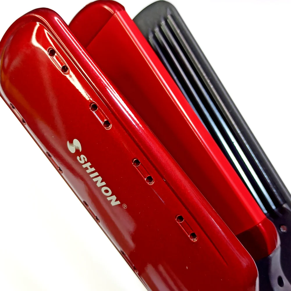 SHINON 8089 Sh-8089 2 in 1 Professional Ceramic Hair Straightener & Curler heavy duty result_PUSHOPPER