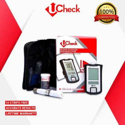 Blood Glucose Sugar Test Machine Meter Kit Glucometer Diabetes Test Kit - with 10 free Strips_PUSHOPPER