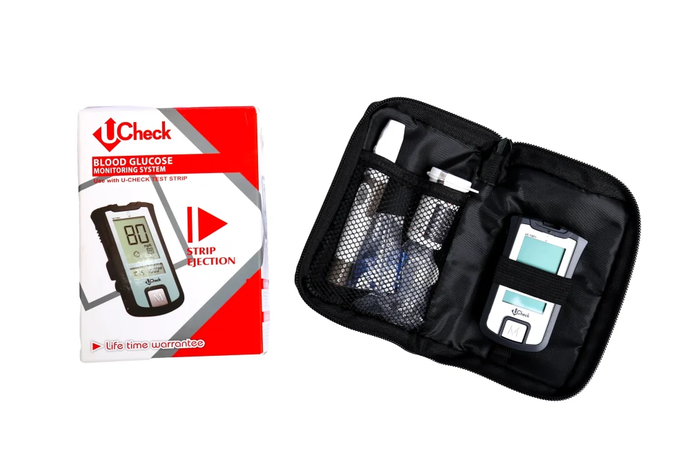 Blood Glucose Sugar Test Machine Meter Kit Glucometer Diabetes Test Kit - with 10 free Strips_PUSHOPPER