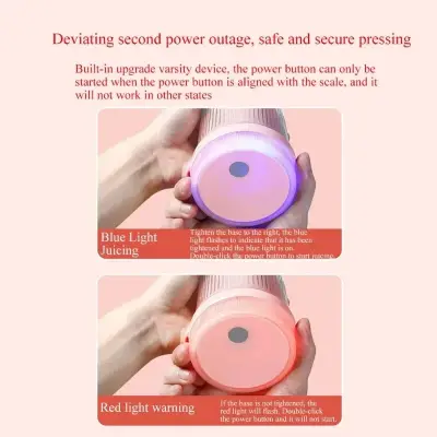 Multifunction Portable - Mini Electric USB Juicer Blender - Portable Juicer Bottle - Image 5