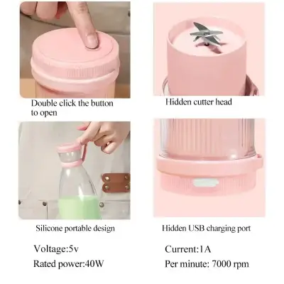 Multifunction Portable - Mini Electric USB Juicer Blender - Portable Juicer Bottle - Image 4
