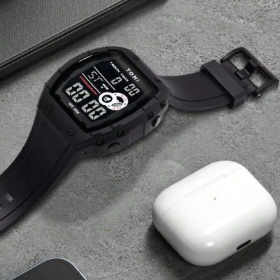 SPORT DASH digital wristwatch, light, stopwatch, alarm, modern dial_PUSHOPPER