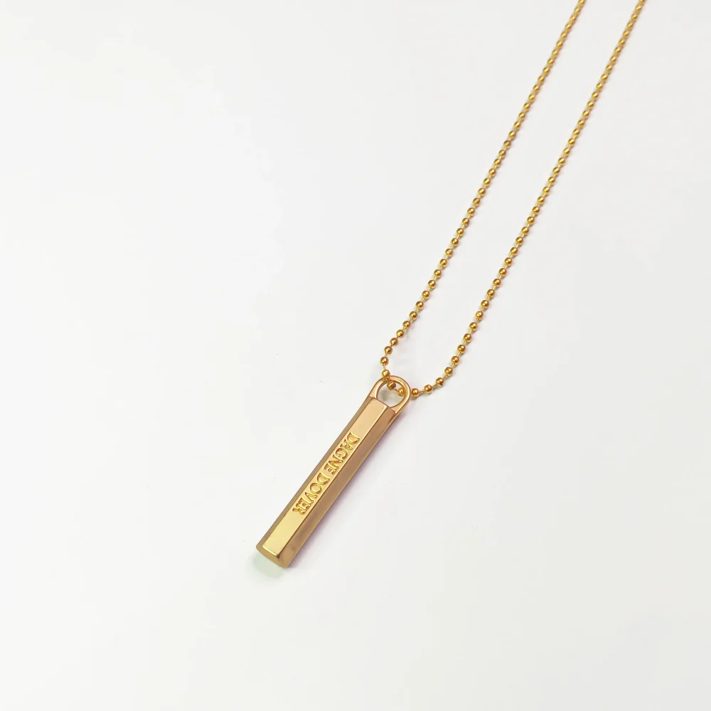 Vertical Bar 3D Necklace For Men Or Women_pushopper