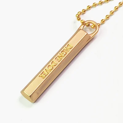 Vertical Bar 3D Necklace For Men Or Women_pushopper