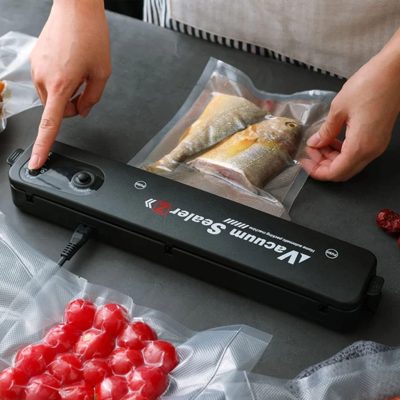 Vacuum Sealer With Free 10pcs Vacuum Bags - Black Food Vacuum Sealer for Home Use PUSHOPPER