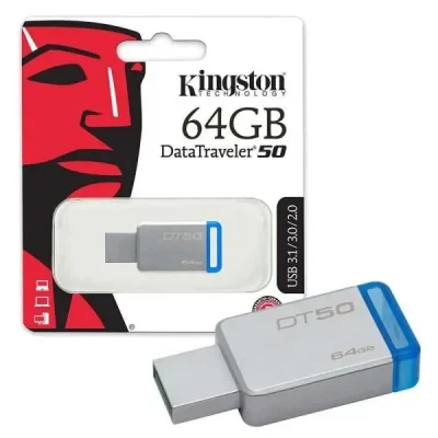 Kingston Flash drive 64 GB USB SPEED 3.0 | 3.1 | 2.0_PUSHOPPER